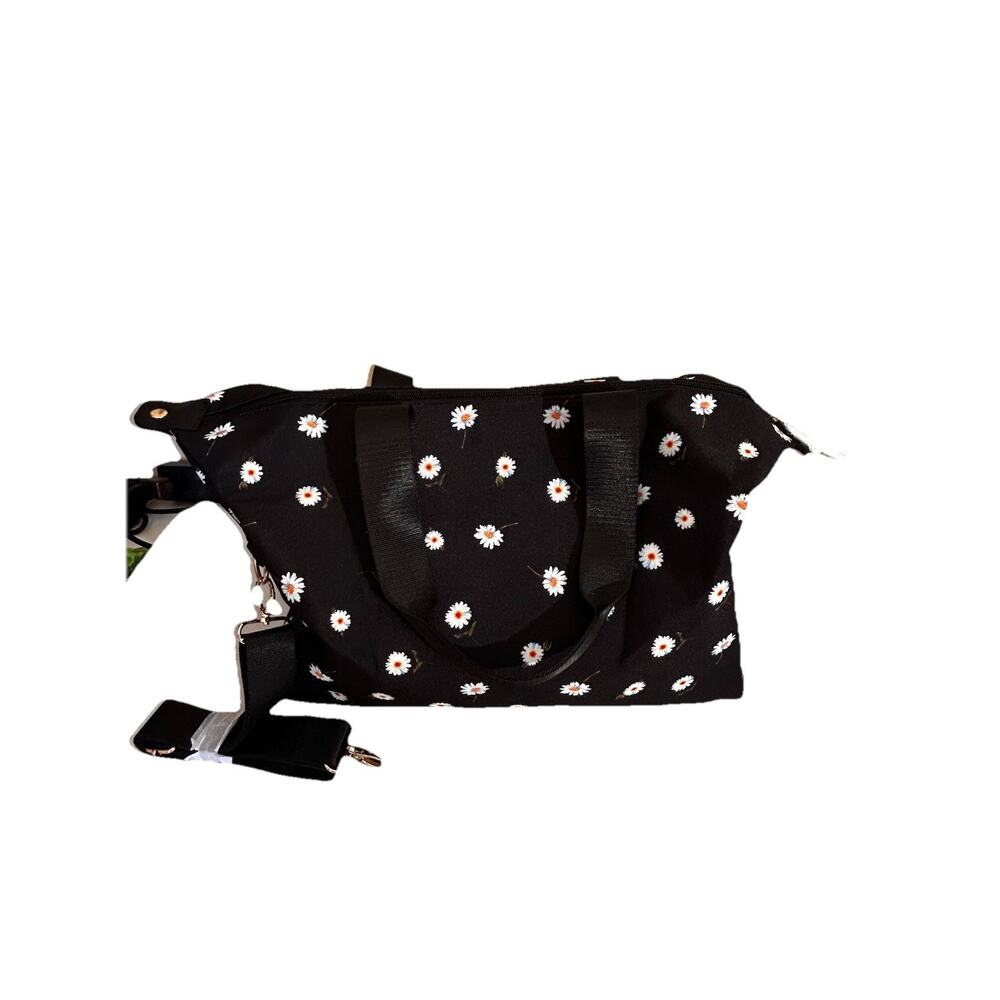 Alice + Olivia Daisy Print Canvas Duffle Bag & Reversible Bucket Hat MSRP $235 - Picture 9 of 14